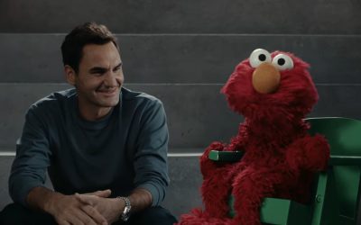 Elmo Schools Roger Federer on the Alphabet in Super Bowl Ad