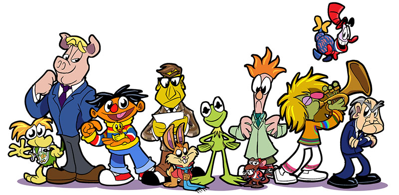 ToughPigs Art: The Muppets of WaggToons