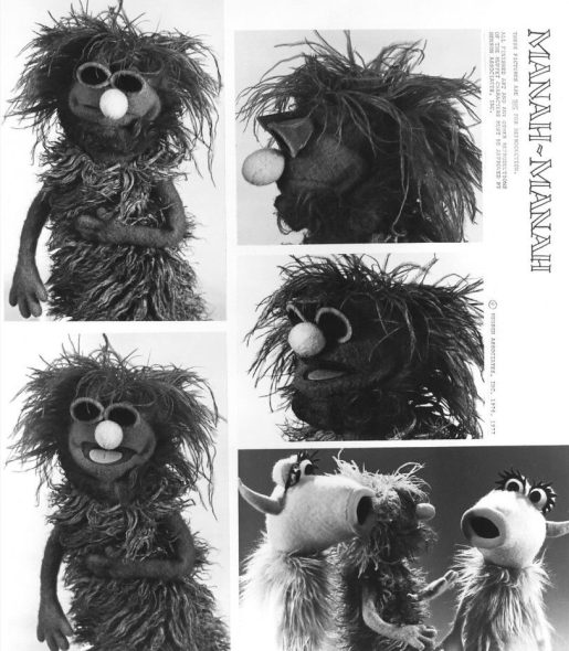 The style guide page for the character Mahna Mahna on which the name is spelled Manah-Manah.