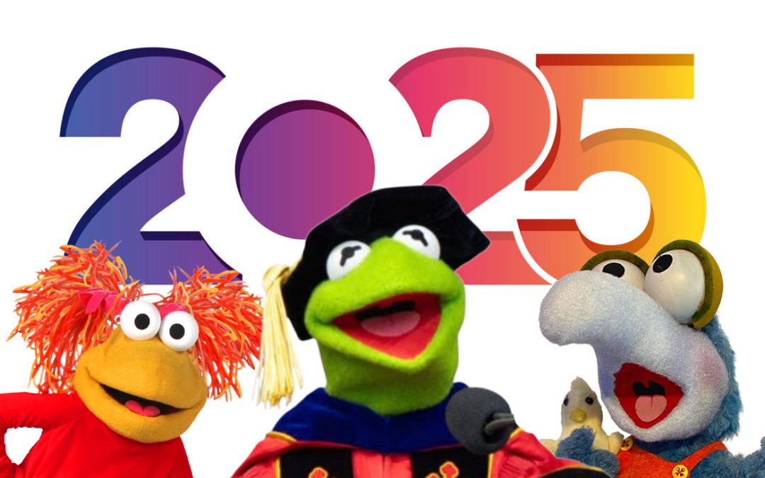 2025 Year in Review, part 1 – Giant Fraggles, Kermit at Graduation, and Korbett the Frog