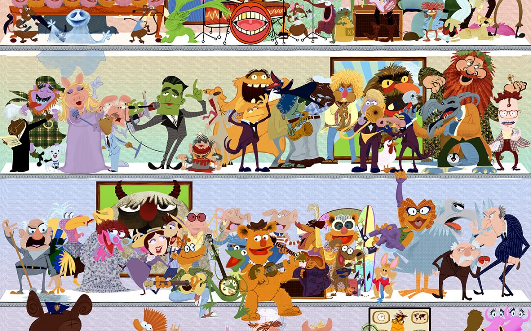 ToughPigs Art: Noah Ginex Celebrates the Muppets’ 70th