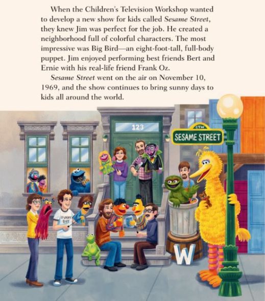 Illustration of the Sesame Street cast with their characters